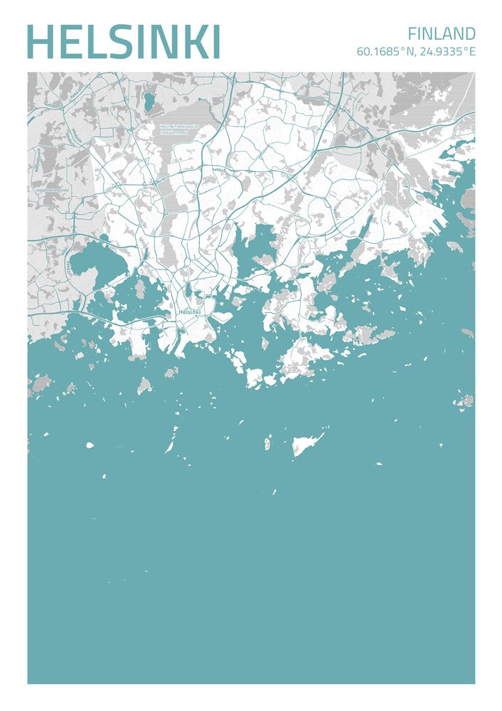 Helsinki City Street Map - Ada39