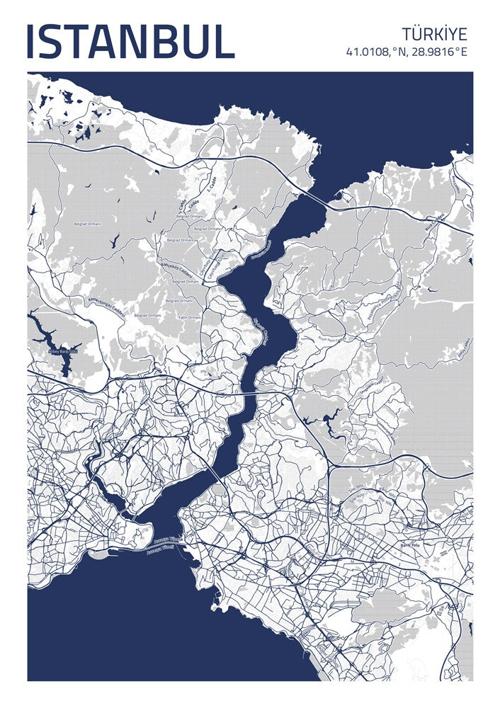 Istanbul City Street Map - Ada41
