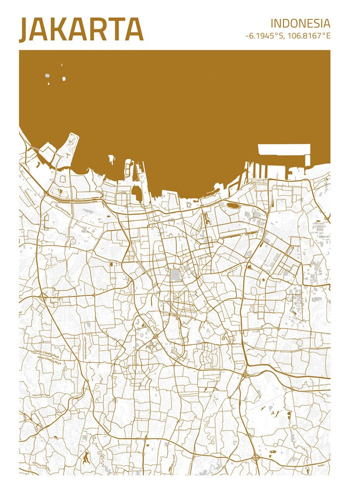 Jakarta City Street Map - Ada42