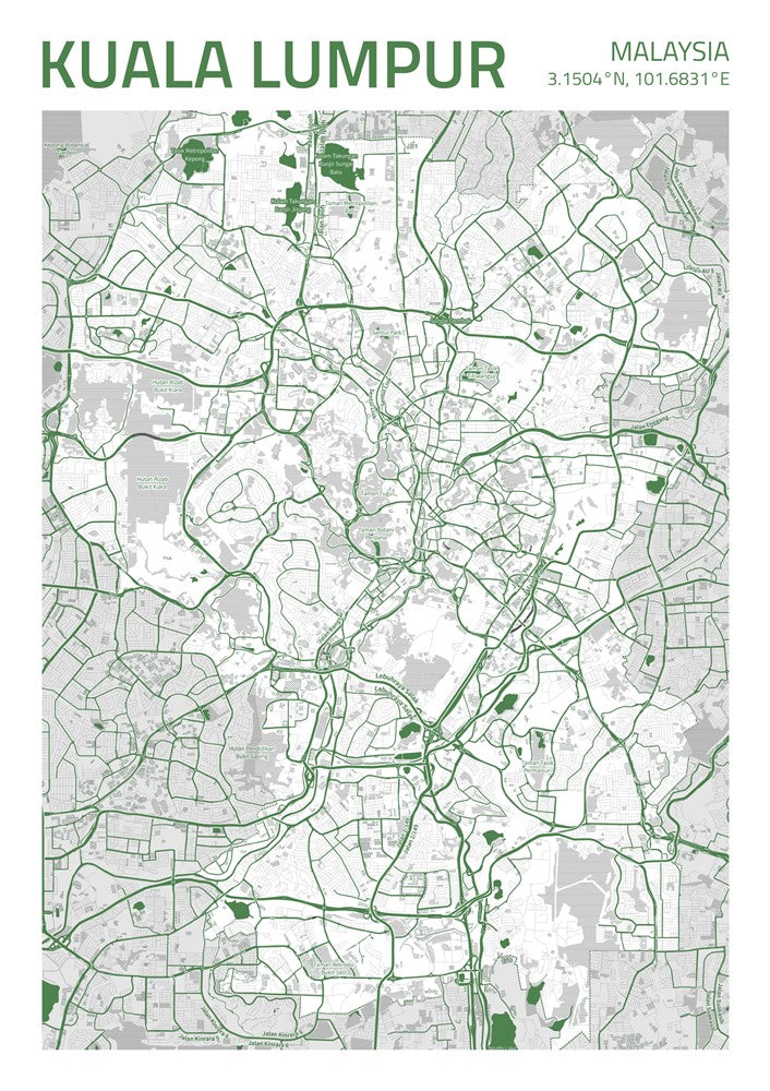 Kuala-Lumpur City Street Map - Ada43
