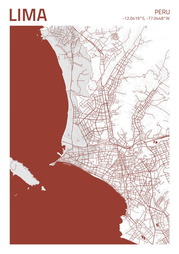 Lima City Street Map - Ada46