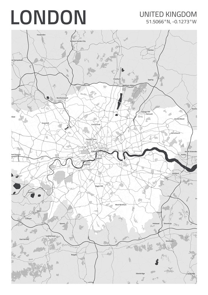 London City Street Map - Ada48