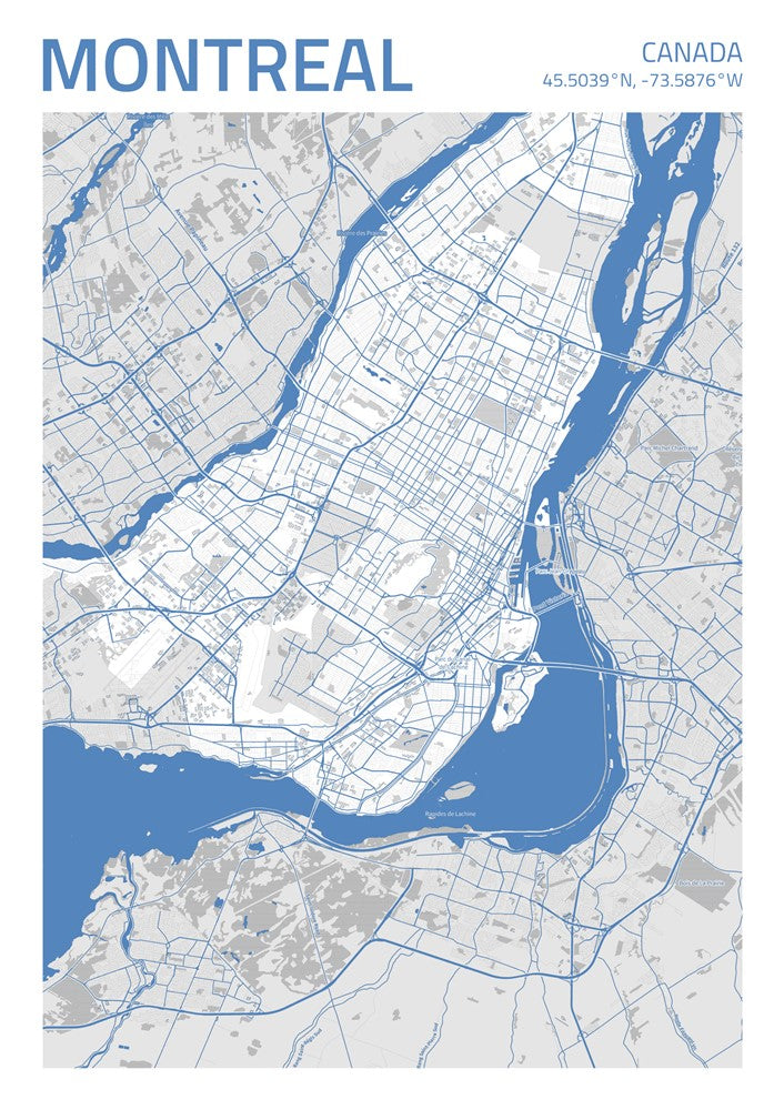 Montreal City Street Map - Ada59