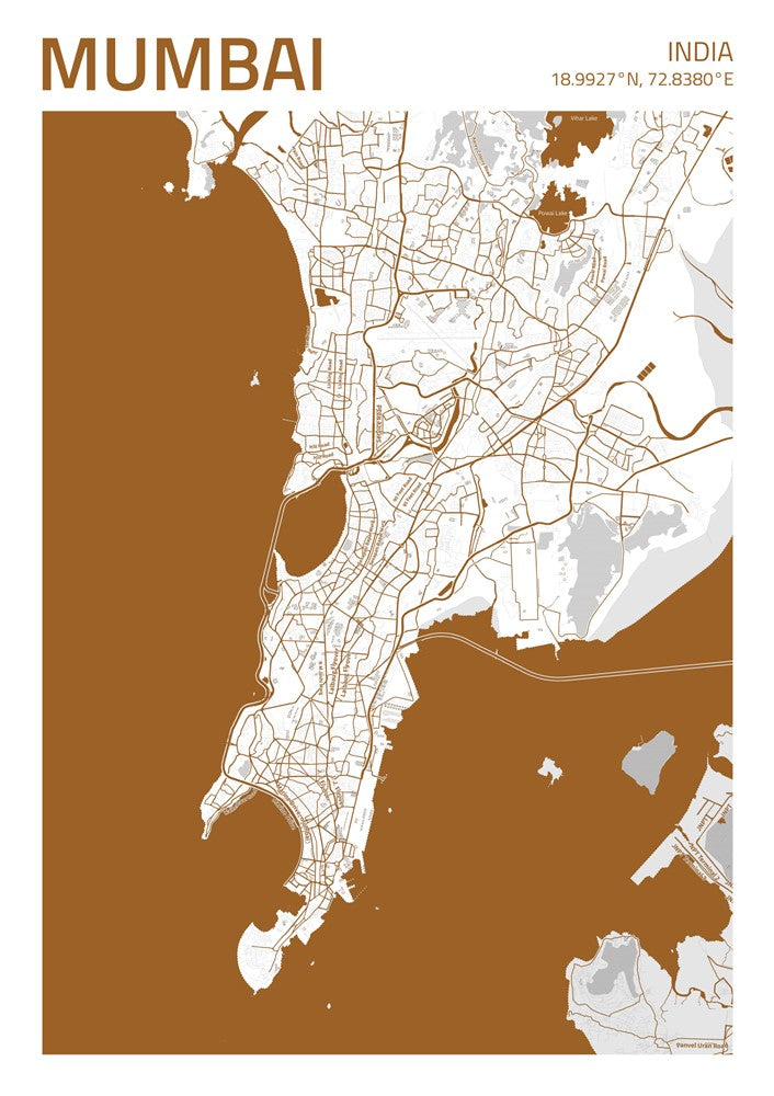 Mumbai City Street Map - Ada62