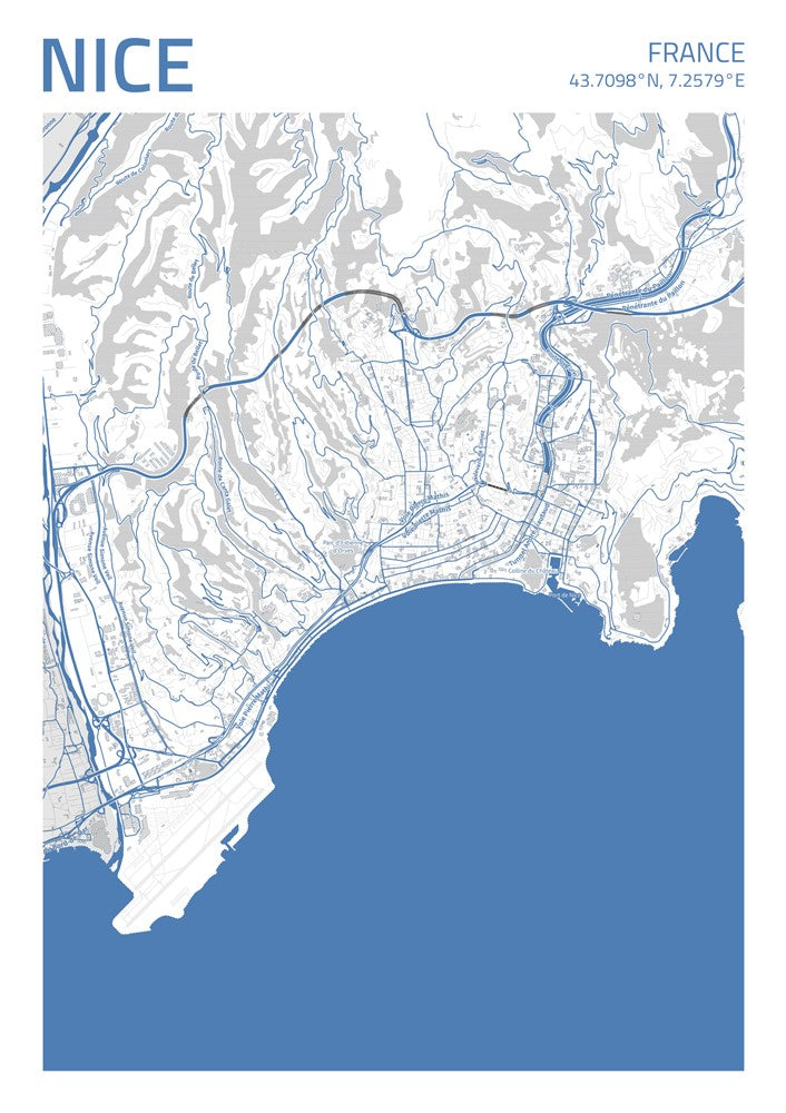 Nice City Street Map - Ada66