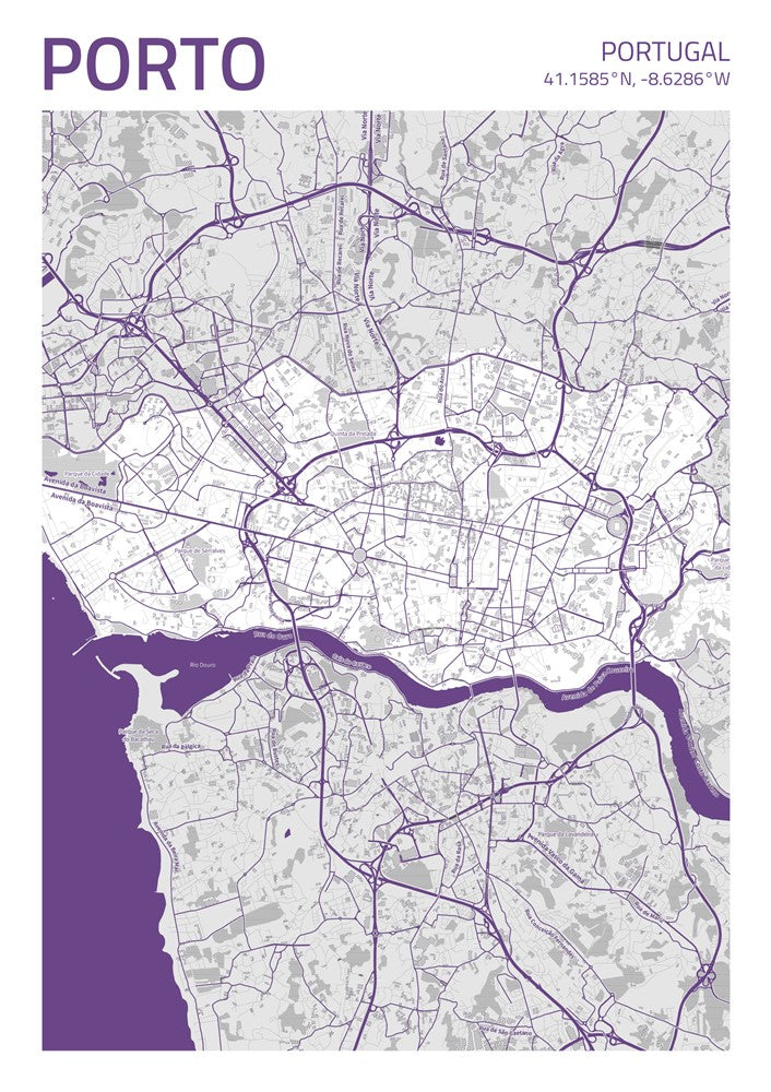 Porto City Street Map - Ada70