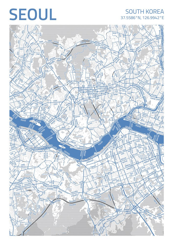 Seoul City Street Map - Ada81