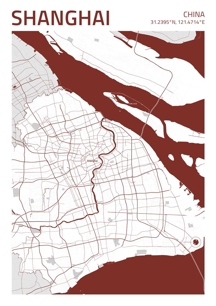 Shanghai City Street Map - Ada83