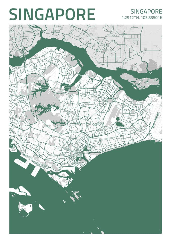 Singapore City Street Map - Ada84