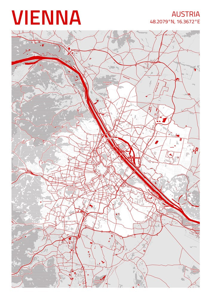 Vienna City Street Map - Ada96