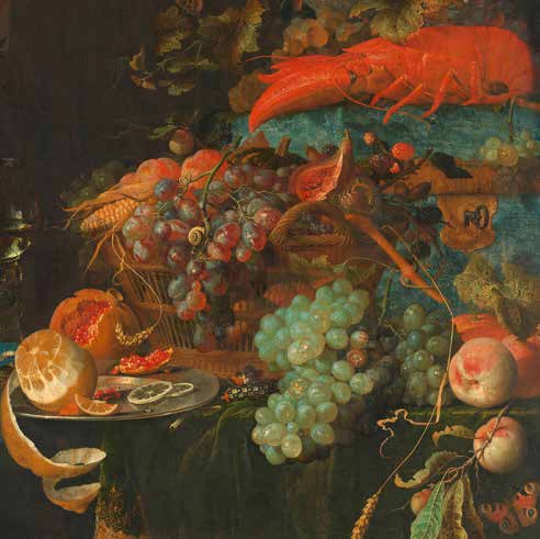 1AA6334 - Abraham Mignon - Still Life with Fruit (detail)