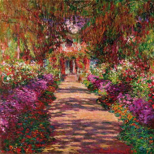1CM028 - Claude Monet - Path in Monet’s Garden, Giverny