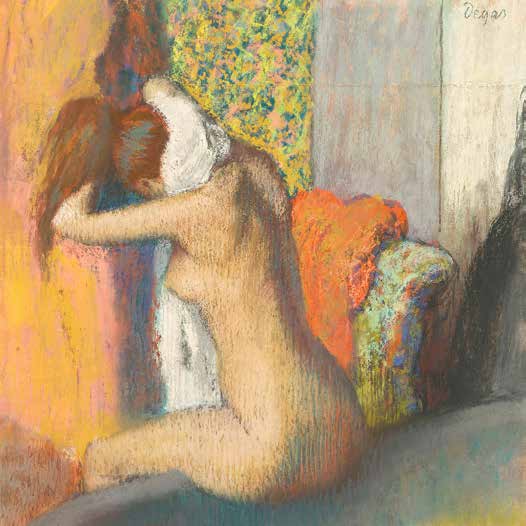 1ED5215 - Edgar Degas - After the bath, Woman drying her hair