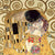 1GK739 - Gustav Klimt - The Kiss (detail)
