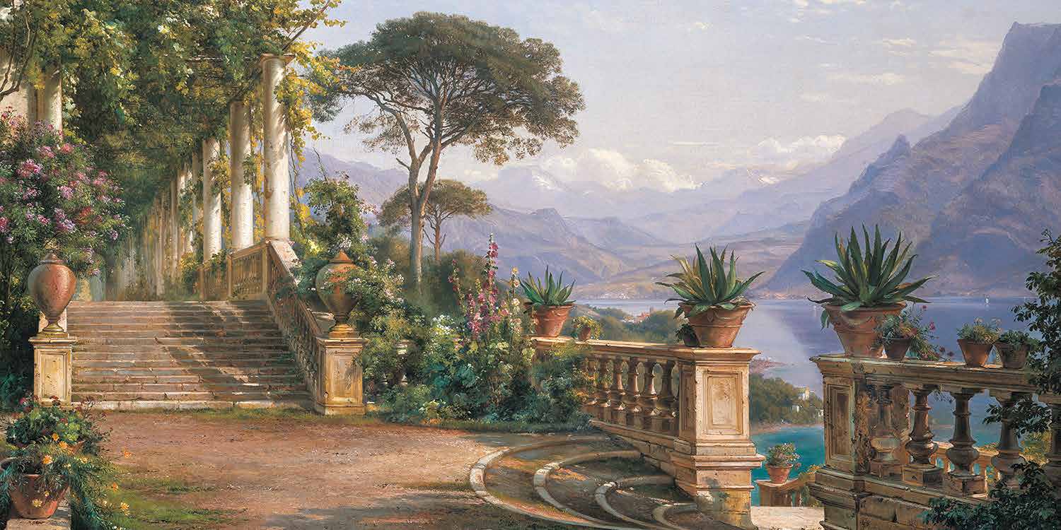 2AA4370 - Carl Frederic AagAard - Lodge on Lake Como