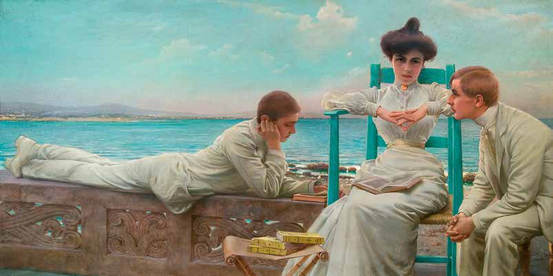 2AA5028 - Vittorio Matteo Corcos - In lettura sul mare