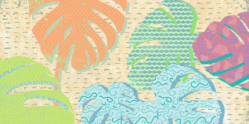 2CG6286 - EVE C. GRANT - Leaves Décor