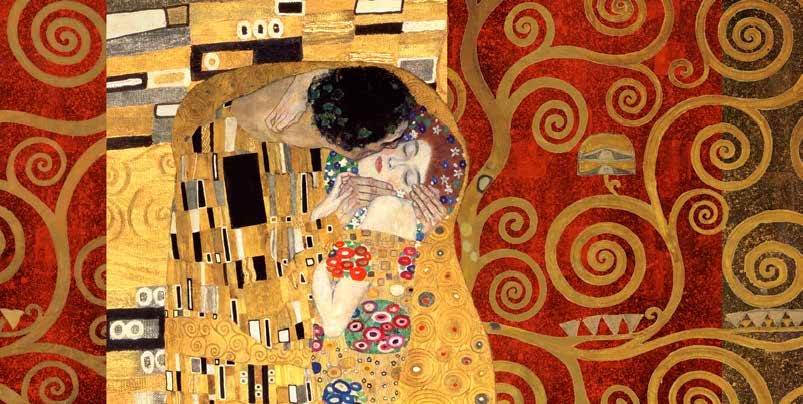 2GK122 - KLIMT PATTERNS - The Kiss (Gold)