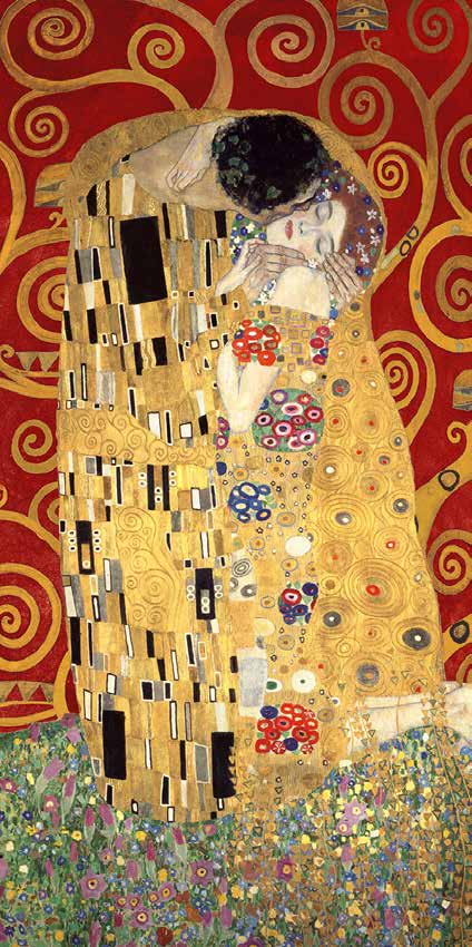 2GK4486 - Gustav Klimt - The Kiss (Red variation