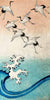 2HI4373 - Ando Hiroshige - Cranes Flying (detail)
