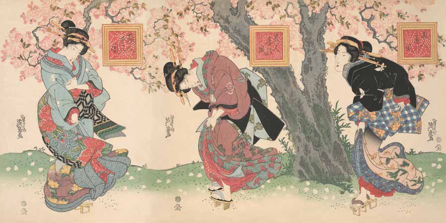 2JP5701 - Keisai Eisen - Beauties in a Spring Storm