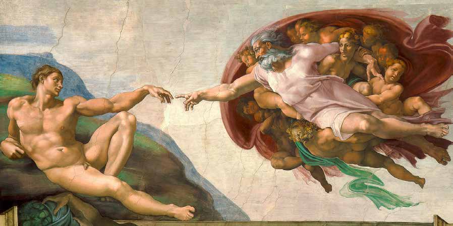 2MB5023 - MICHELANGELO BUONARROTI - La creazione di Adamo (restored)