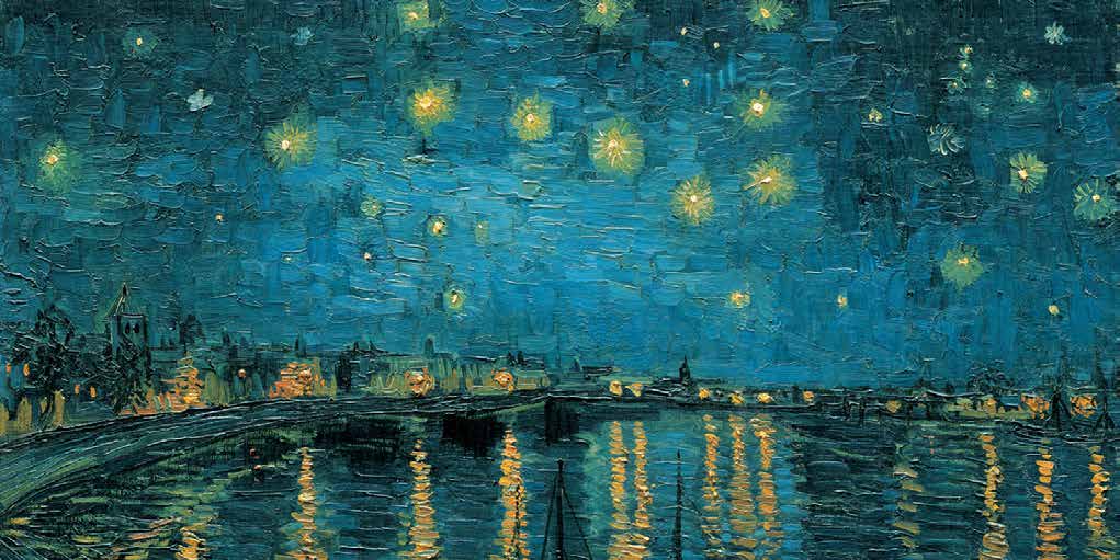 2VG057 - VINCENT VAN GOGH - The Starry Night (detail)