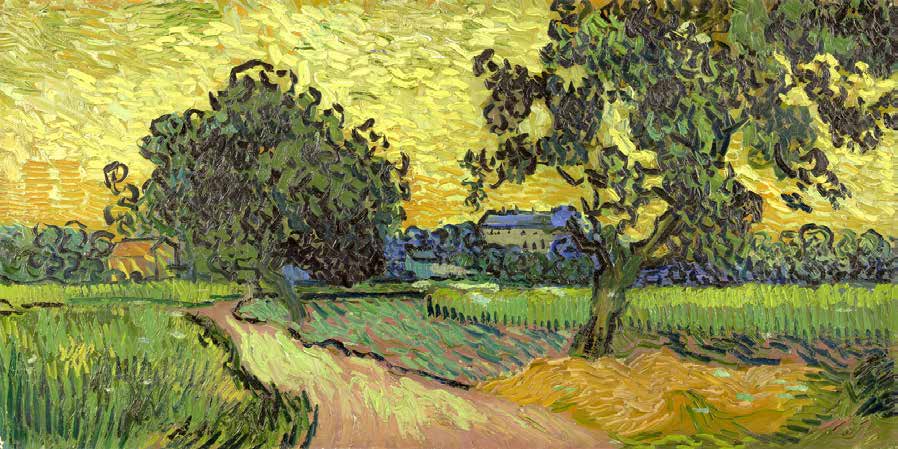 2VG1538 - VINCENT VAN GOGH - Landscape at twilight