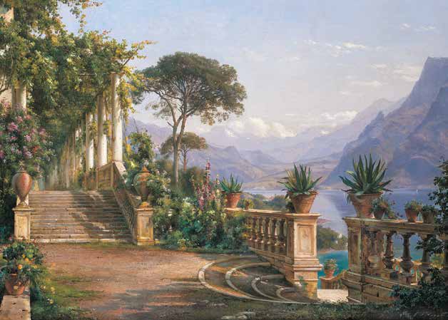 3AA1586 - CARL FREDERIC AAGAARD - Lodge on Lake Como