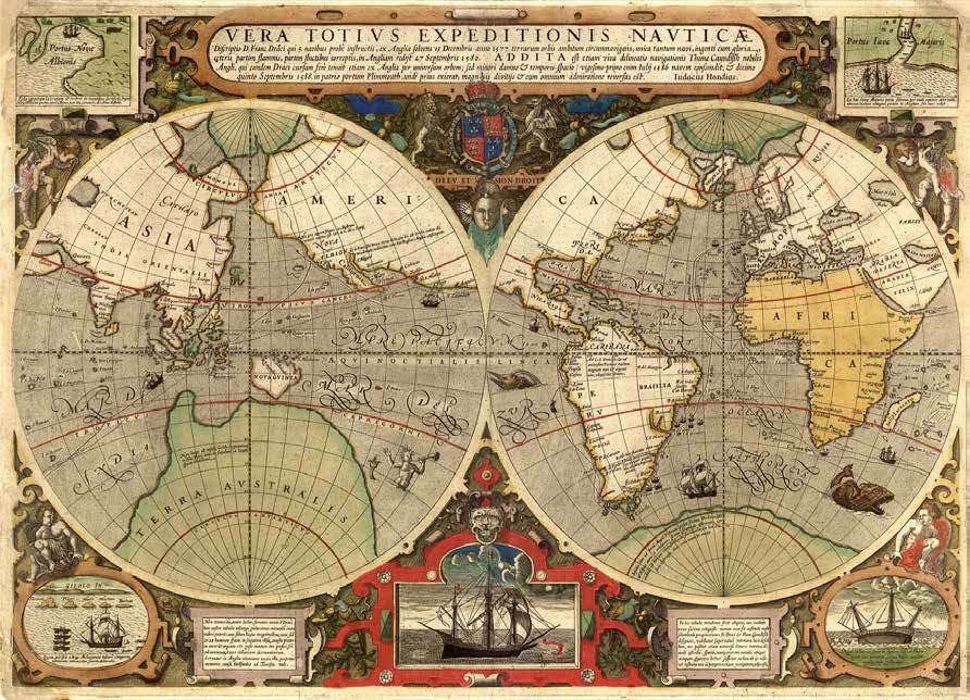 3AA2252 - Hendrik Hondius - Vera Totius Expeditionis Nauticae, 1595