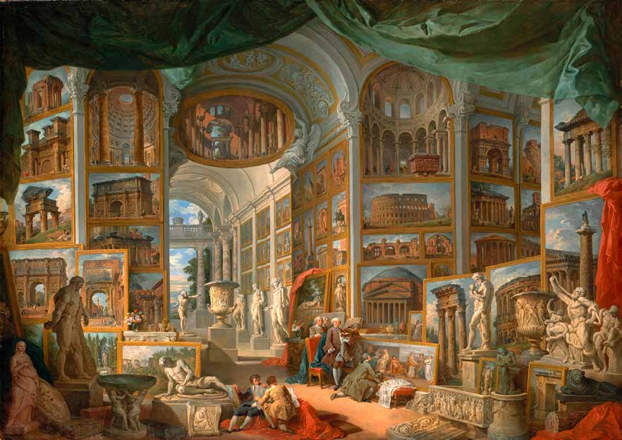 3AA3734 - Giovanni Paolo Panini - Galleria con vedute di Roma antica