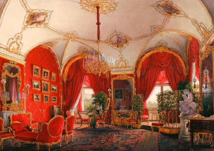 3AA3811 - Edward Petrovich Hau - Interiors of the Winter Palace: the Fourth Reserved Apartment