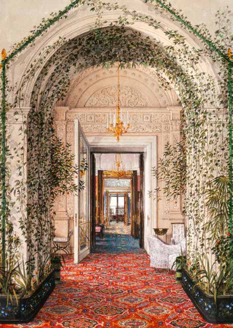 3AA3814 - Konstantin Andreyevich Ukhtomsky - Interiors of the Winter Palace: the Small Winter Garden