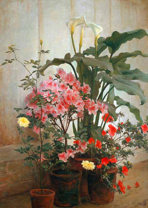 3AA5226 - George Cochran Lambdin - Side of a Greenhouse