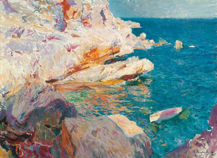 3AA5237 - Joaquín Sorolla y Bastida - Rock at Jávea and the White Boat