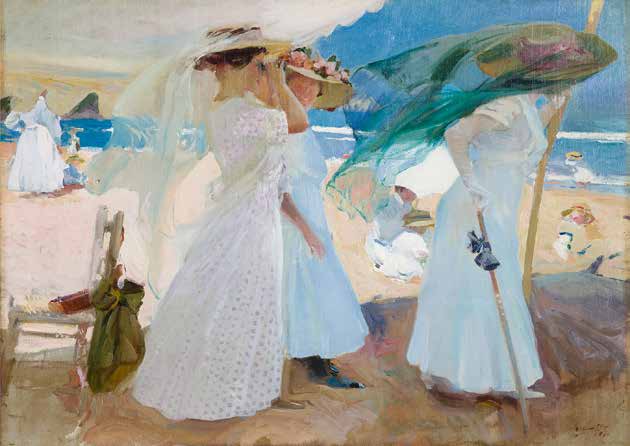 3AA5238 - Joaquín Sorolla y Bastida - Under the Awning, Zarauz