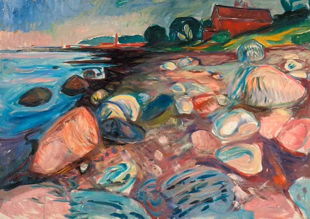 3AA5857 - Edvard Munch - Shore with Red House