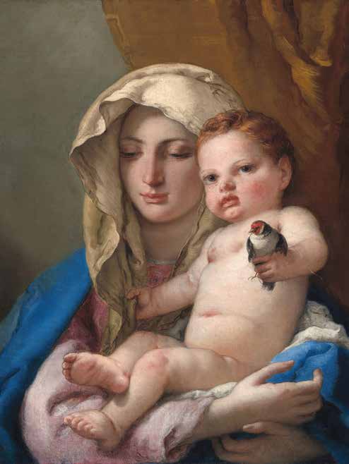 3AA5868 - Giovanni Battista Tiepolo - Madonna of the goldfinch