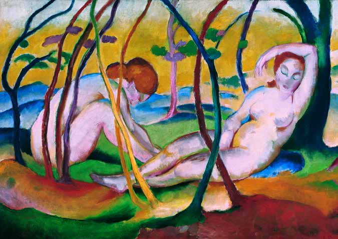 3AA6299 - Franz Marc - Nudes under Trees