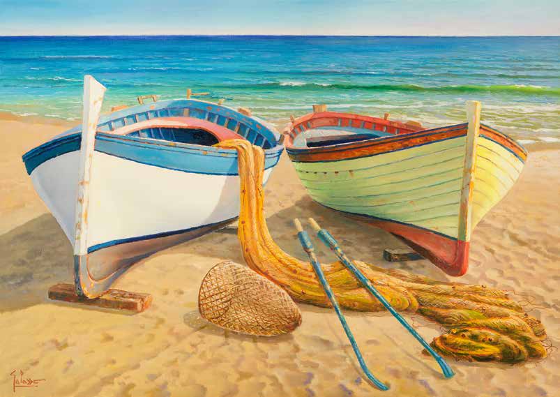 3AD5540 - Adriano Galasso - Barche sulla spiaggia