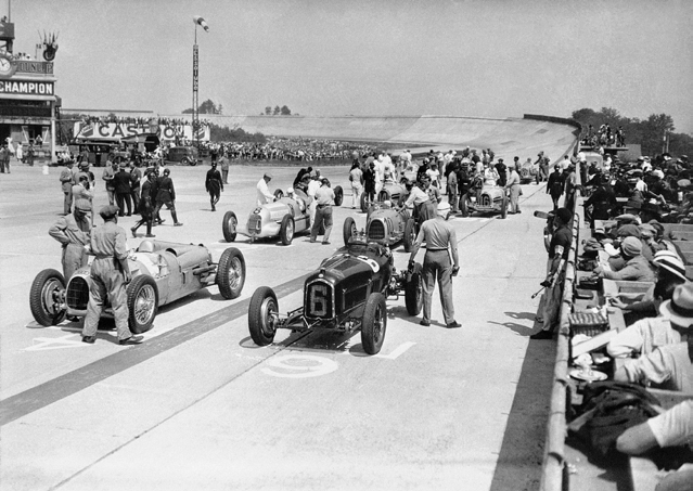 3AP5888 - Anonymous - Grid of the 1934 French Grand Prix