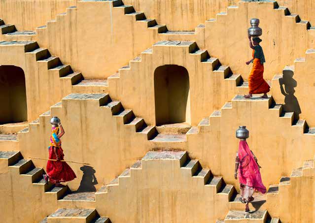 3AP6157 - Pangea Images - Stepwell in Jaipur, India