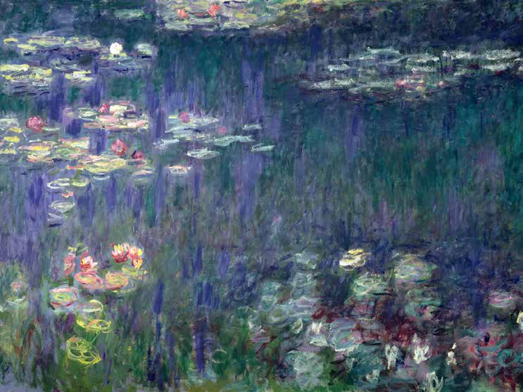 3CM1517 - CLAUDE MONET - Waterlilies: Green Reflections