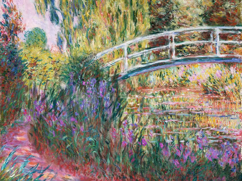 3CM1527 - Claude Monet - The Japanese Bridge, Pond with Water Lillies (detail)