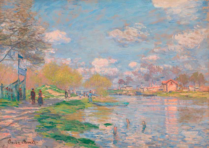 3CM5209 - Claude Monet - Spring by the Seine