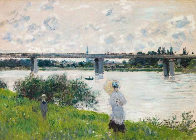 3CM5210 - Claude Monet - The Promenade with the Railroad Bridge, Argenteuil