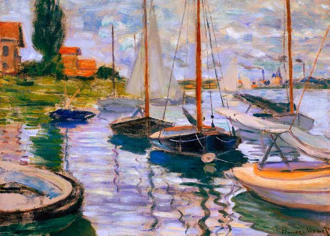 3CM5211 - Claude Monet - Voiliers sur la Seine