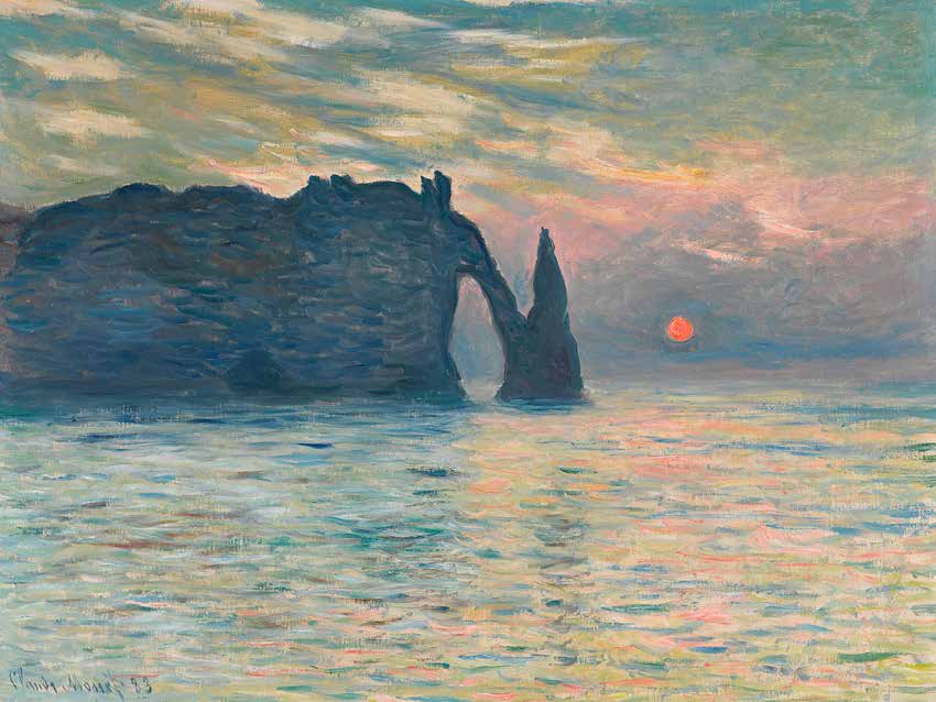 3CM5212 - Claude Monet - Sunrise at Etretat
