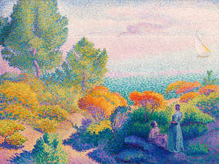 3HE5859 - Henri Edmond Cross - Two Women by the Shore, Mediterranean