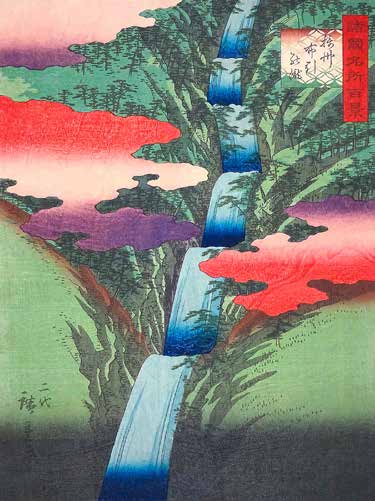 3HI5450 - Ando Hiroshige - The Nunobiki Waterfall in Settsu Province